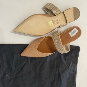 Brand new with dustbag Malone souliers flat pointy mules